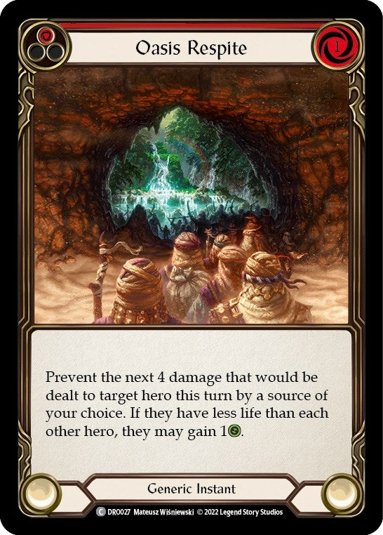 Image for Oasis Respite (DRO027) (Blitz Deck: Uprising - Dromai) - Flesh and Blood TCG