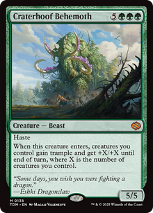 Craterhoof Behemoth (TDM-138) - Tarkir: Dragonstorm