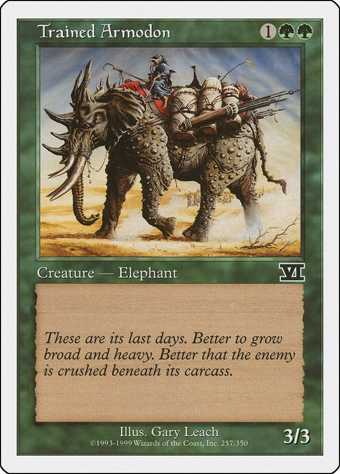 Image for Trained Armodon (257) (Classic Sixth Edition) - Magic: The Gathering