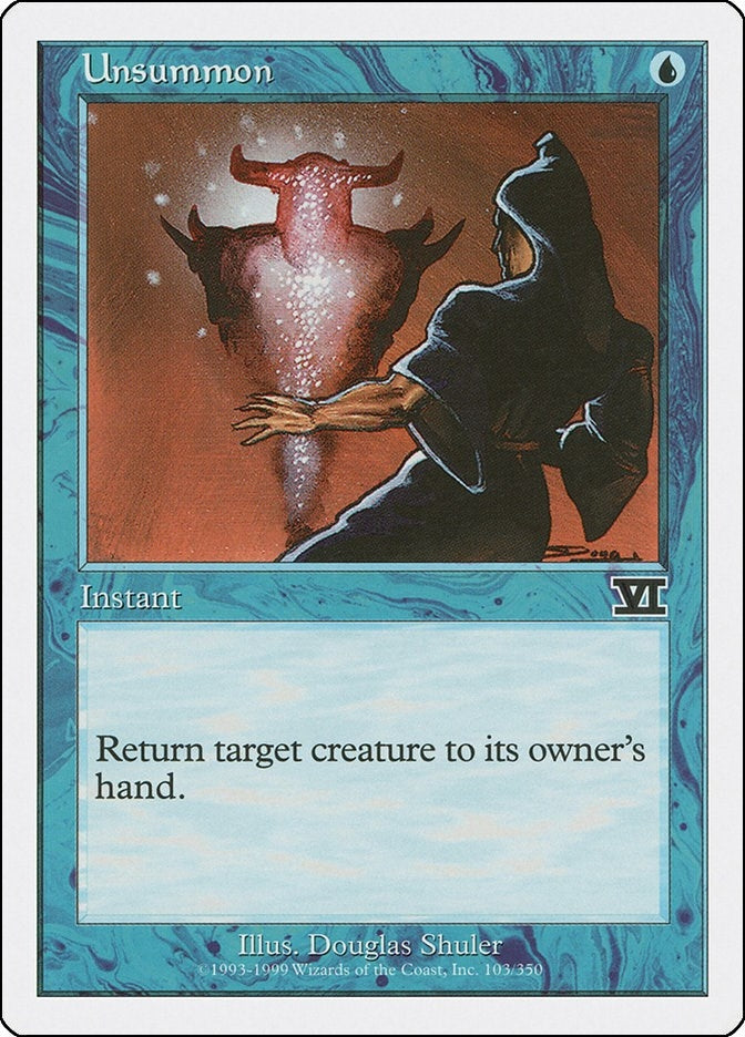 Image for Unsummon (103) (Classic Sixth Edition) - Magic: The Gathering