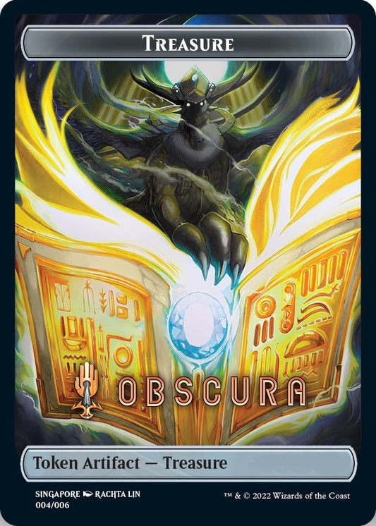 Treasure Token (Obscura) [SEA Exclusive] (4) (Streets of New Capenna)