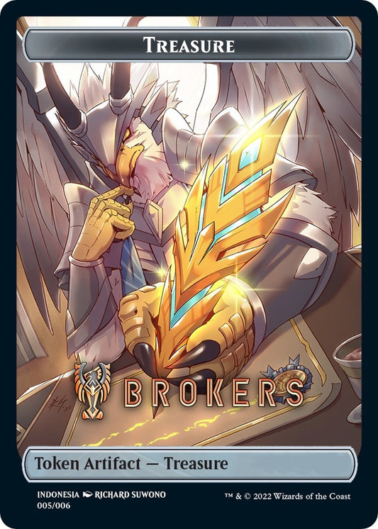 Image for Treasure Token (Brokers) [SEA Exclusive] (5) (Streets of New Capenna) - Magic: The Gathering
