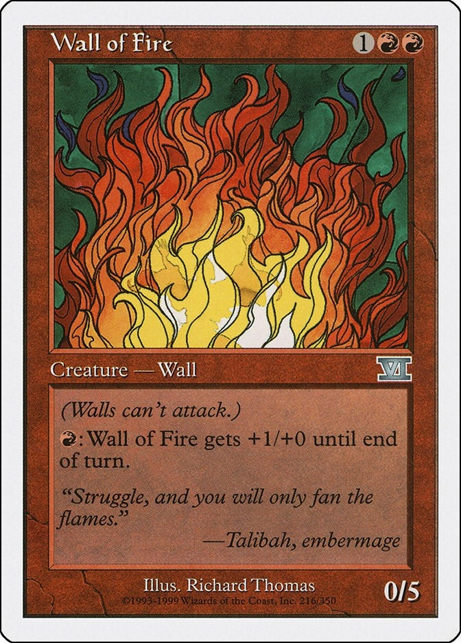 Wall of Fire (216) (Classic Sixth Edition)
