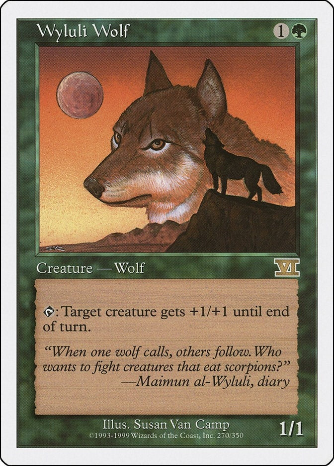 Image for Wyluli Wolf (270) (Classic Sixth Edition) - Magic: The Gathering