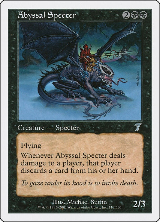 Image for Abyssal Specter (116) (7th Edition) - Magic: The Gathering
