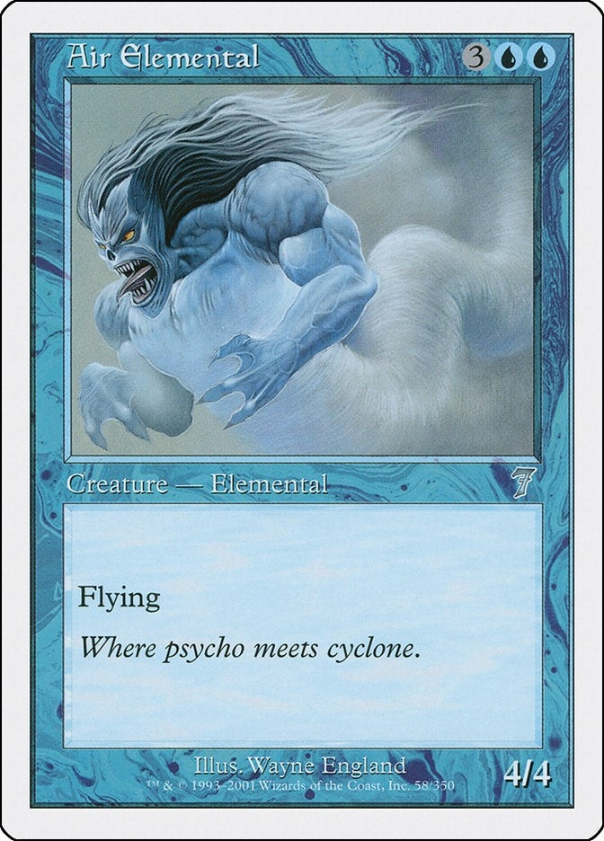 Image for Air Elemental (58) (7th Edition) - Magic: The Gathering