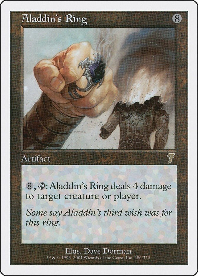 Image for Aladdin's Ring (286) (7th Edition) - Magic: The Gathering