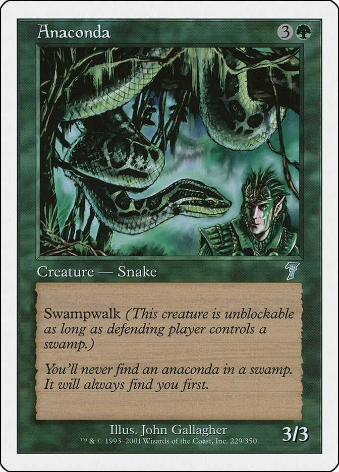 Image for Anaconda (229) (7th Edition) - Magic: The Gathering