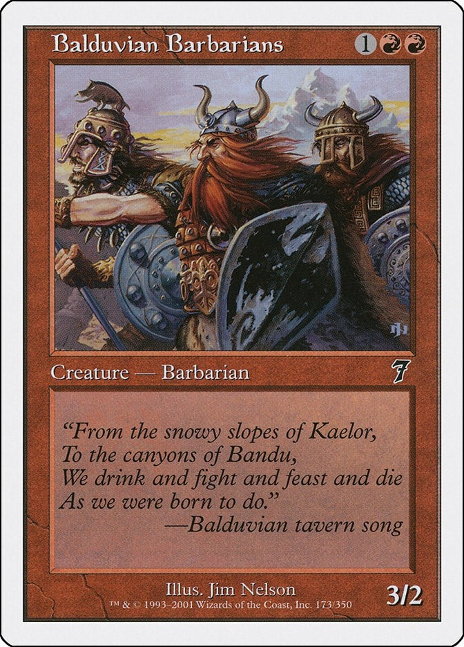 Image for Balduvian Barbarians (173) (7th Edition) - Magic: The Gathering