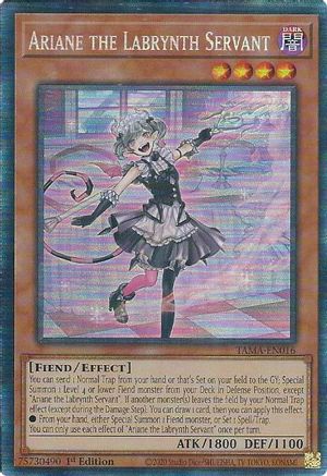 Ariane the Labrynth Servant (CR) (TAMA-EN016) - Tactical Masters 1st Edition