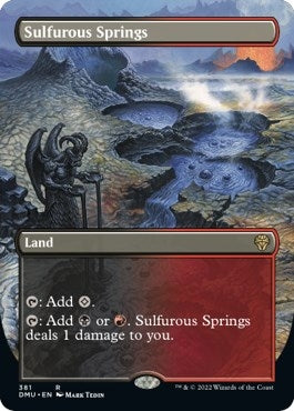 Image for Sulfurous Springs (Borderless) (381) (Dominaria United) - Magic: The Gathering
