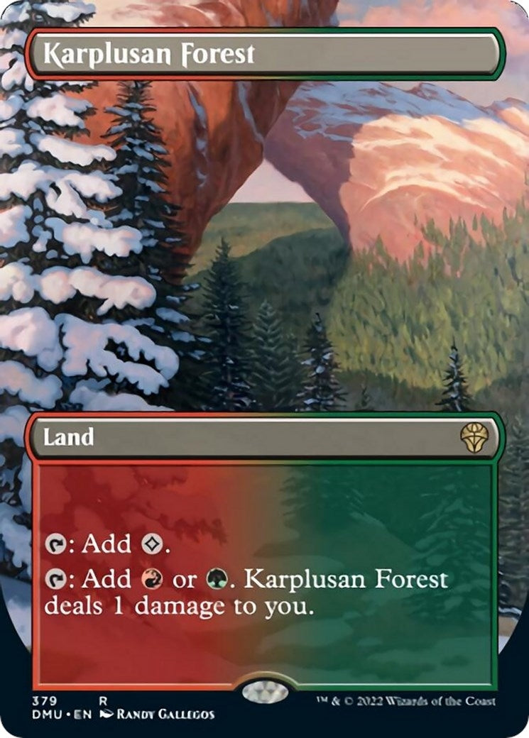 Image for Karplusan Forest (Borderless) (379) (Dominaria United) - Magic: The Gathering