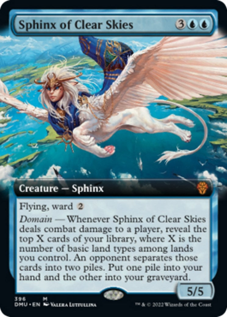 Image for Sphinx of Clear Skies (Extended Art) (396) (Dominaria United) - Magic: The Gathering