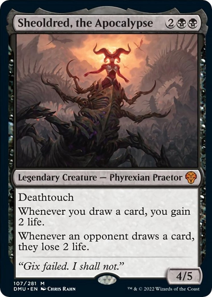 Image for Sheoldred, the Apocalypse (107) (Dominaria United) - Magic: The Gathering