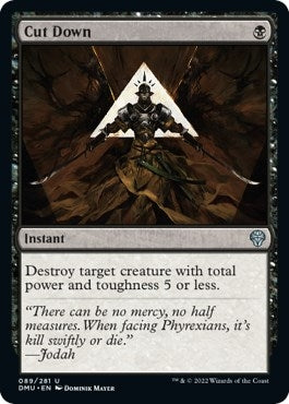 Image for Cut Down (89) (Dominaria United) - Magic: The Gathering