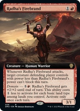 Image for Radha's Firebrand (Extended Art) (408) (Dominaria United) - Magic: The Gathering