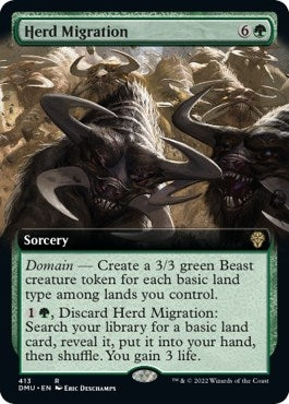 Image for Herd Migration (Extended Art) (413) (Dominaria United) - Magic: The Gathering
