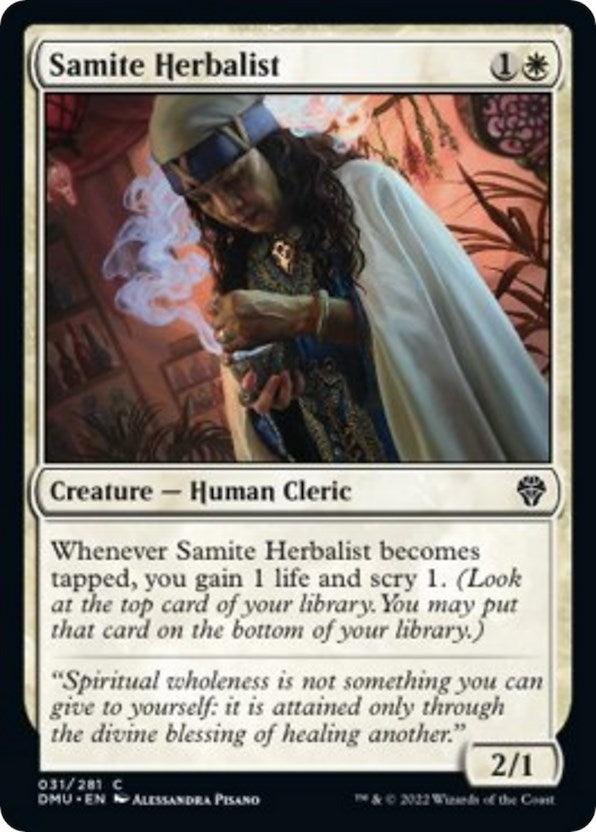 Samite Herbalist (31) (Dominaria United)