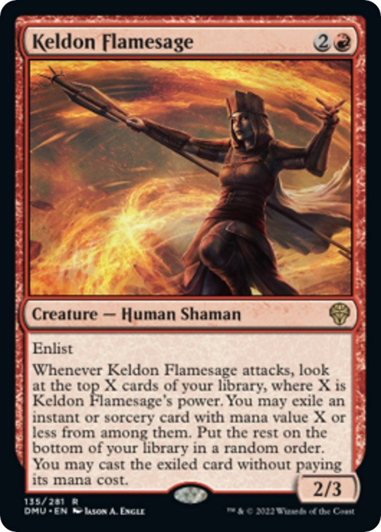 Image for Keldon Flamesage (135) (Dominaria United) - Magic: The Gathering