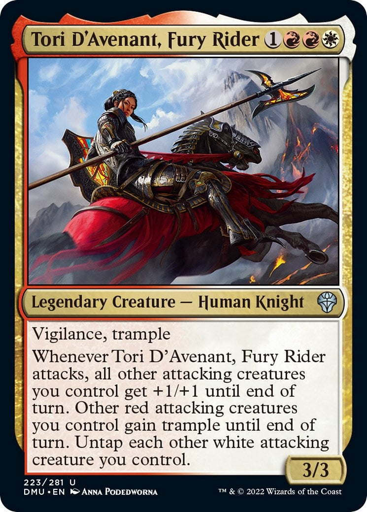 Tori D'Avenant, Fury Rider (223) (Dominaria United)