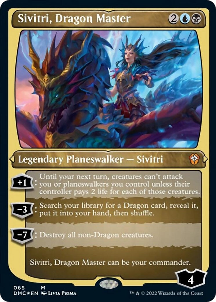 Image for Sivitri, Dragon Master (Foil Etched) (65) (Dominaria United) - Magic: The Gathering