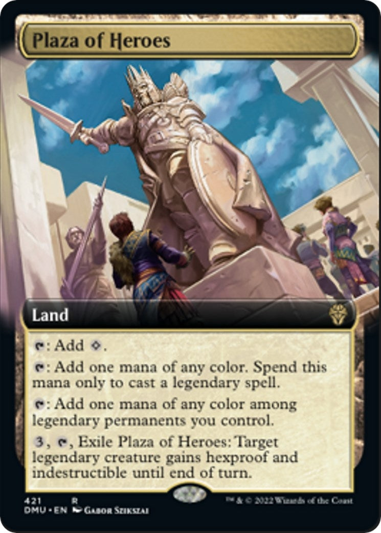 Image for Plaza of Heroes (Extended Art) (421) (Dominaria United) - Magic: The Gathering