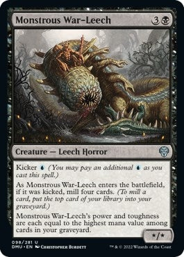 Image for Monstrous War-Leech (98) (Dominaria United) - Magic: The Gathering