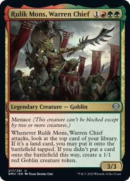 Image for Rulik Mons, Warren Chief (217) (Dominaria United) - Magic: The Gathering