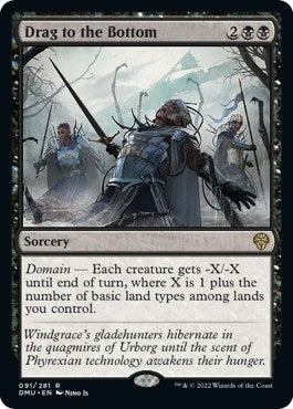 Image for Drag to the Bottom (91) (Dominaria United) - Magic: The Gathering