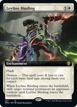 Leyline Binding (Extended Art) (387) (Dominaria United)