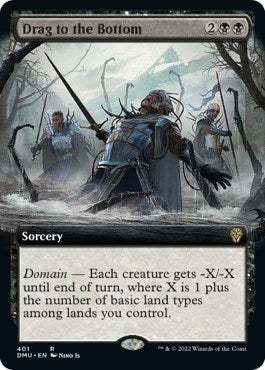 Image for Drag to the Bottom (Extended Art) (401) (Dominaria United) - Magic: The Gathering