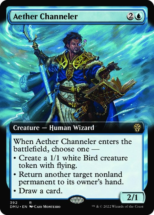 Image for Aether Channeler (Extended Art) (392) (Dominaria United) - Magic: The Gathering