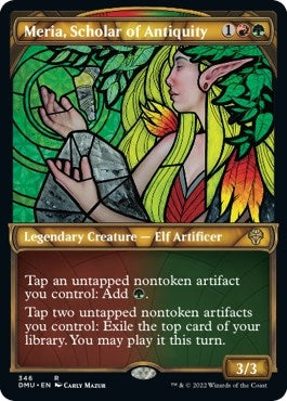 Meria, Scholar of Antiquity (Textured Foil) (346) (Dominaria United)