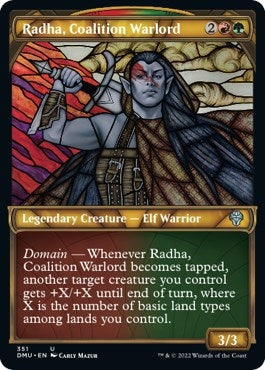 Radha, Coalition Warlord (Textured Foil) (351) (Dominaria United)