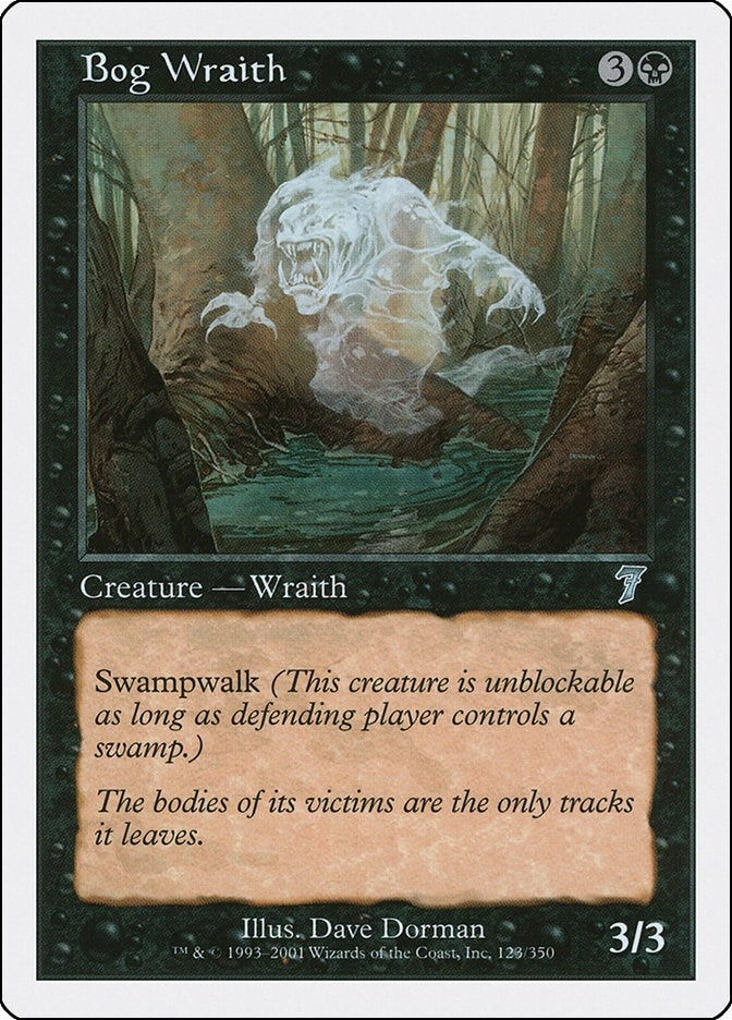 Image for Bog Wraith (123) (7th Edition) - Magic: The Gathering