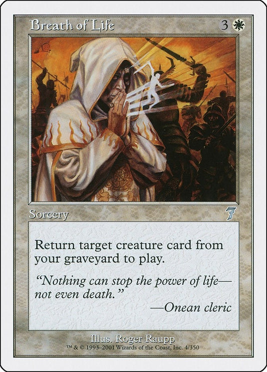 Image for Breath of Life (4) (7th Edition) - Magic: The Gathering