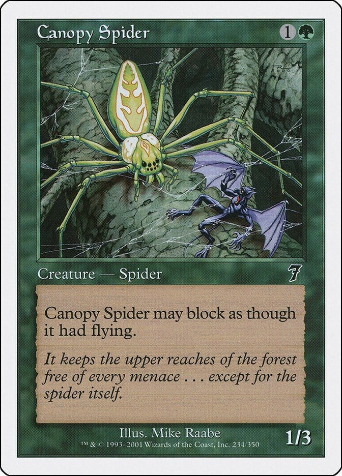 Image for Canopy Spider (234) (7ED) - Magic: The Gathering