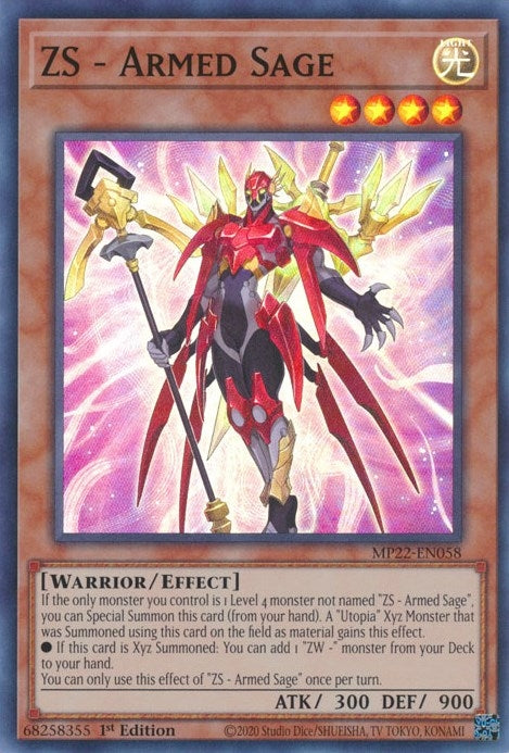 Image for ZS - Armed Sage (MP22-EN058) (2022 Tin of the Pharaoh's Gods) - YuGiOh