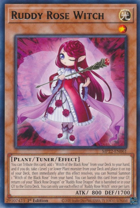 Image for Ruddy Rose Witch (MP22-EN061) (2022 Tin of the Pharaoh's Gods) - YuGiOh