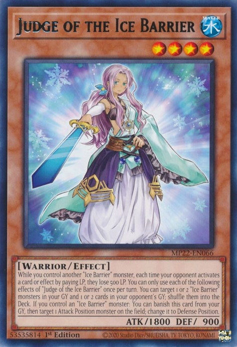 Image for Judge of the Ice Barrier (MP22-EN066) (2022 Tin of the Pharaoh's Gods) - YuGiOh