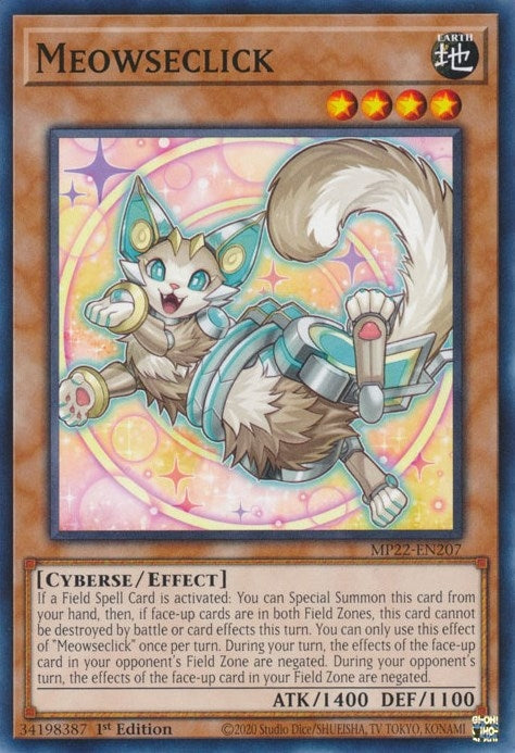 Image for Meowseclick (MP22-EN207) (2022 Tin of the Pharaoh's Gods) - YuGiOh