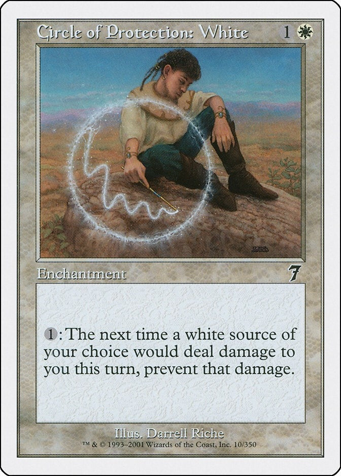 Image for Circle of Protection: White (10) (7th Edition) - Magic: The Gathering