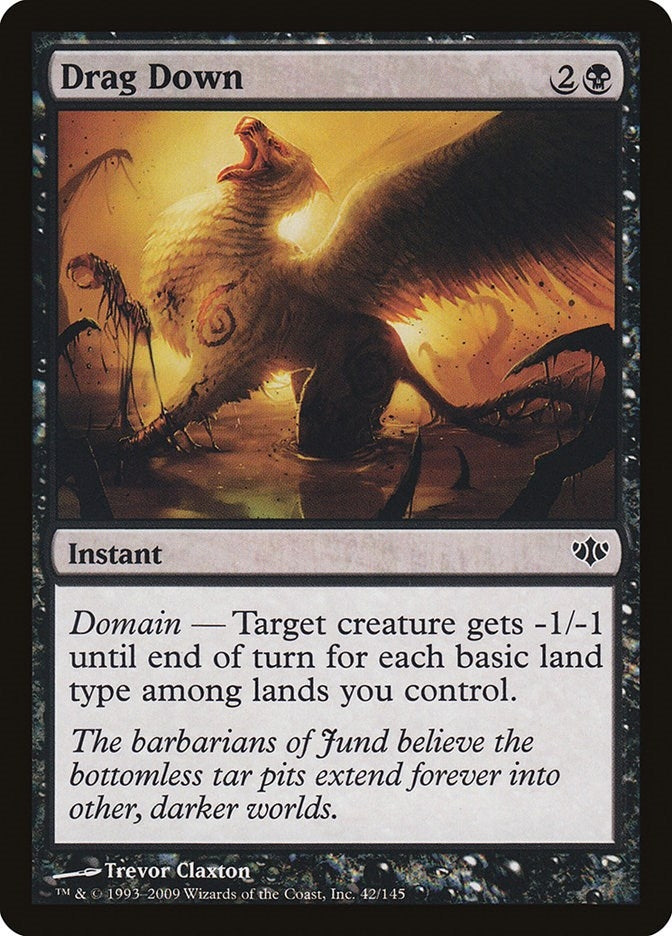 Image for Drag Down (42) (Conflux) - Magic: The Gathering