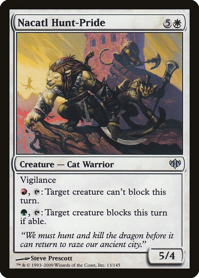 Image for Nacatl Hunt-Pride (13) (Conflux) - Magic: The Gathering