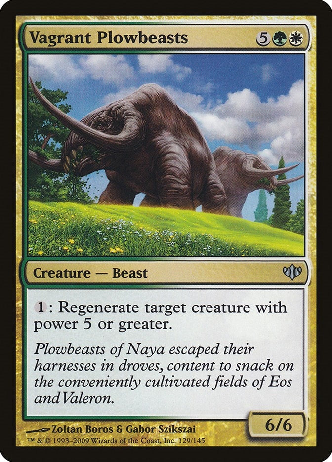 Image for Vagrant Plowbeasts (129) (Conflux) - Magic: The Gathering