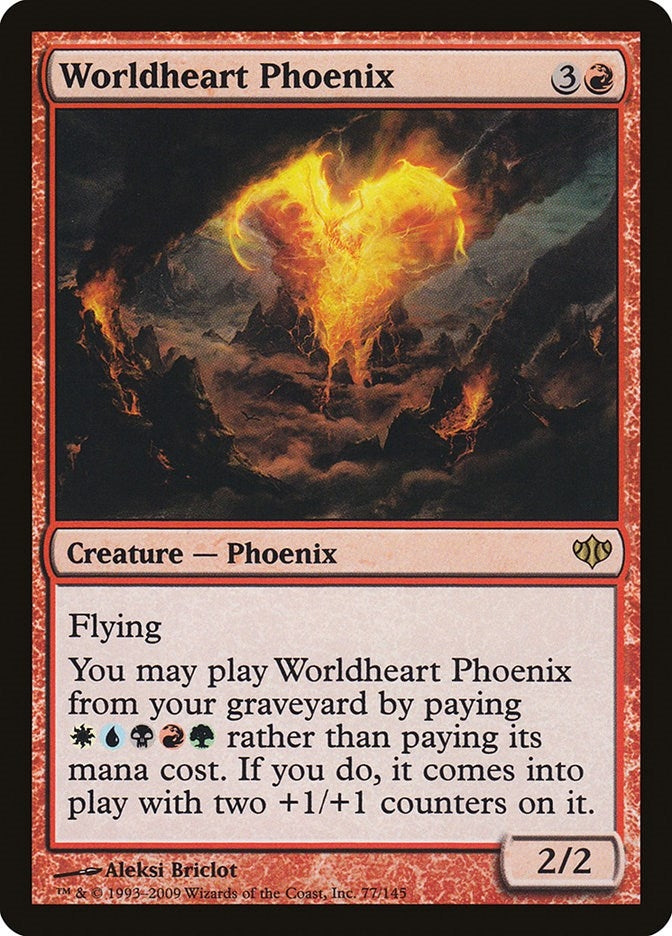 Image for Worldheart Phoenix (77) (Conflux) - Magic: The Gathering