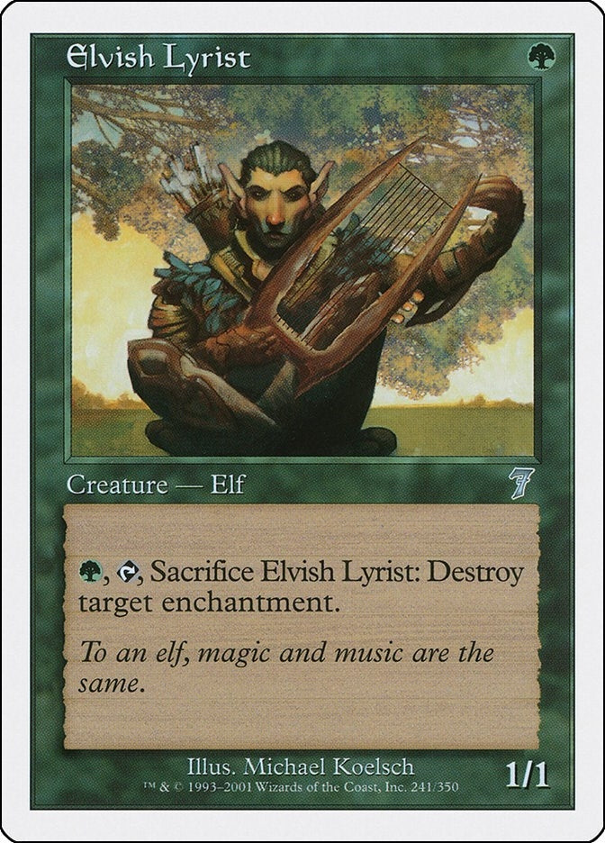 Image for Elvish Lyrist (241) (7th Edition) - Magic: The Gathering