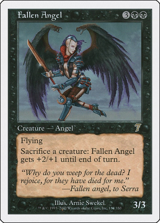 Image for Fallen Angel (134) (7th Edition) - Magic: The Gathering