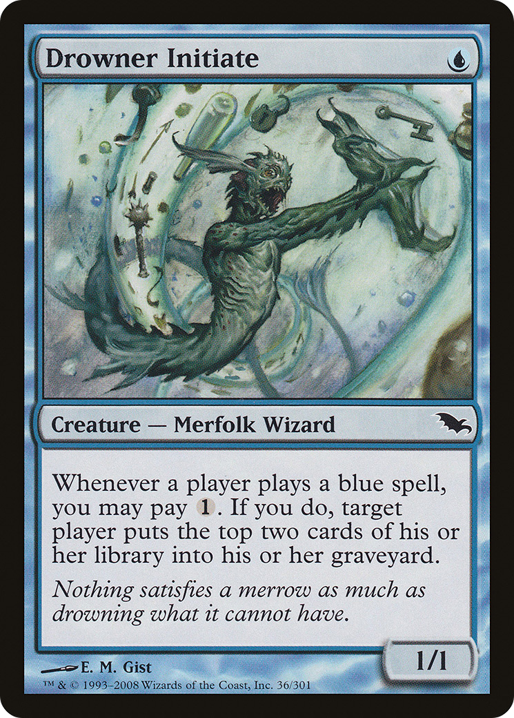 Drowner Initiate (SHM-036) - Shadowmoor Foil
