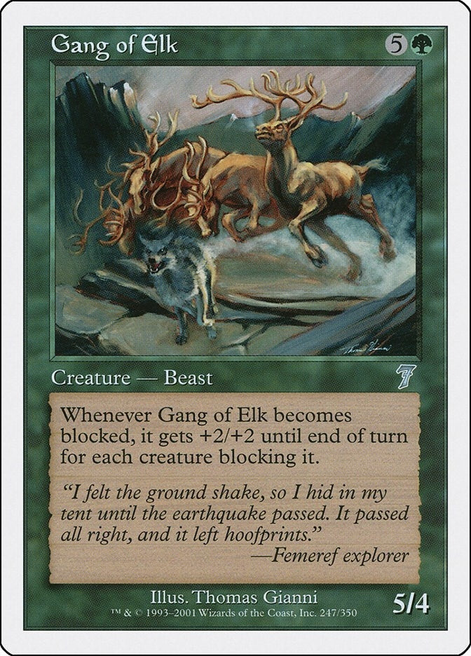 Image for Gang of Elk (247) (7th Edition) - Magic: The Gathering